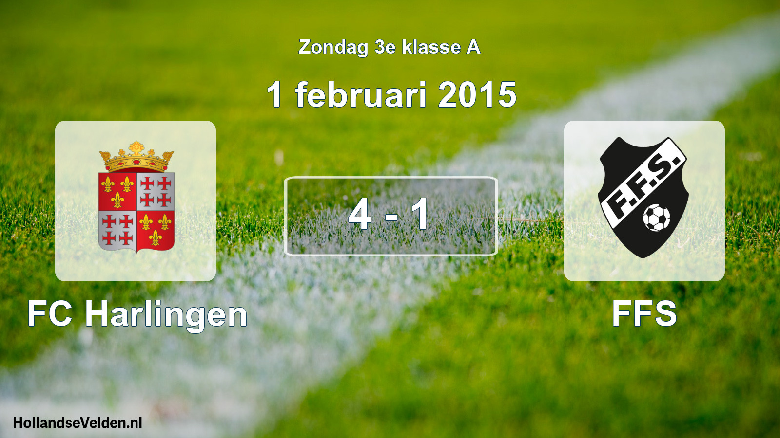 Total number of matches played: FC Harlingen - FFS 4 - 1 (1 February 2015)