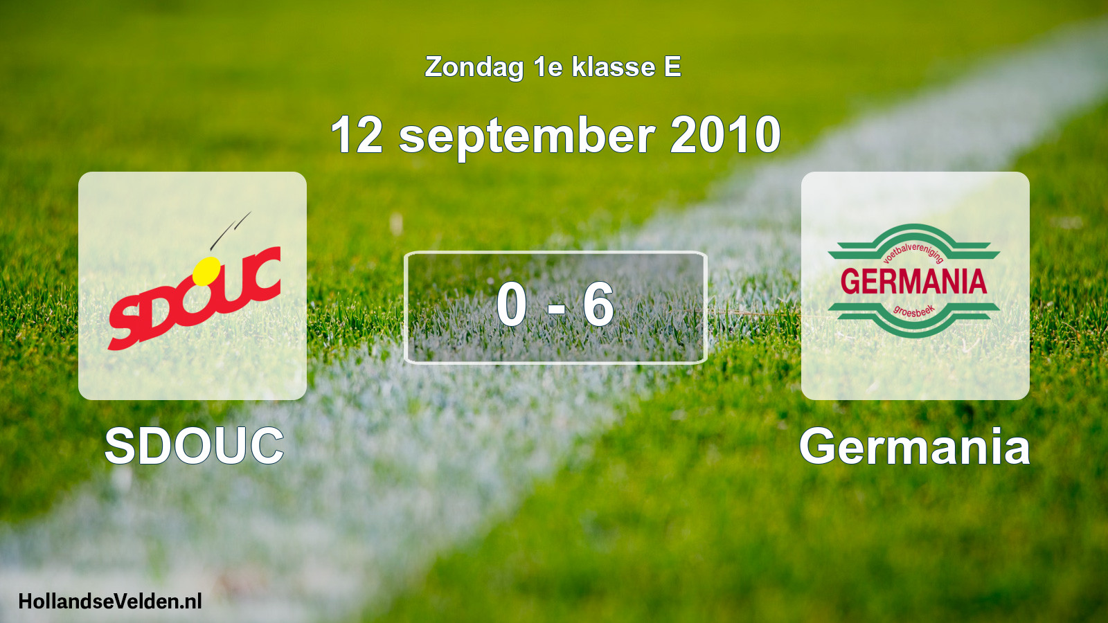 Total number of matches played: SDOUC - Germania 0 - 6 (12 September 2010)