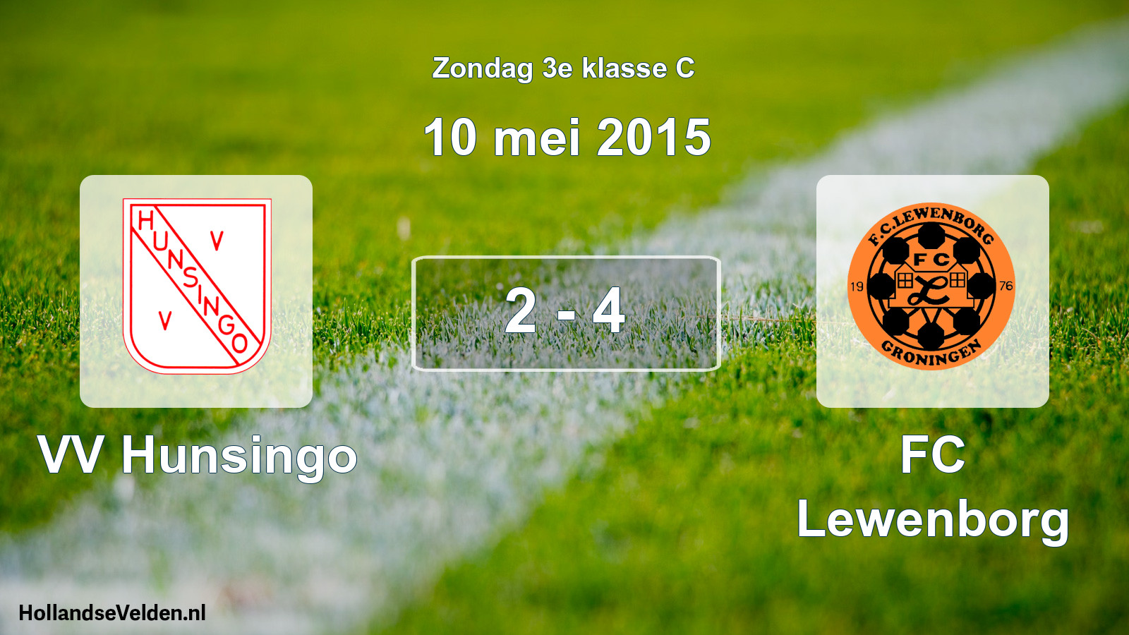 Total number of matches played: VV Hunsingo - FC Lewenborg 2 - 4 (10 May 2015)