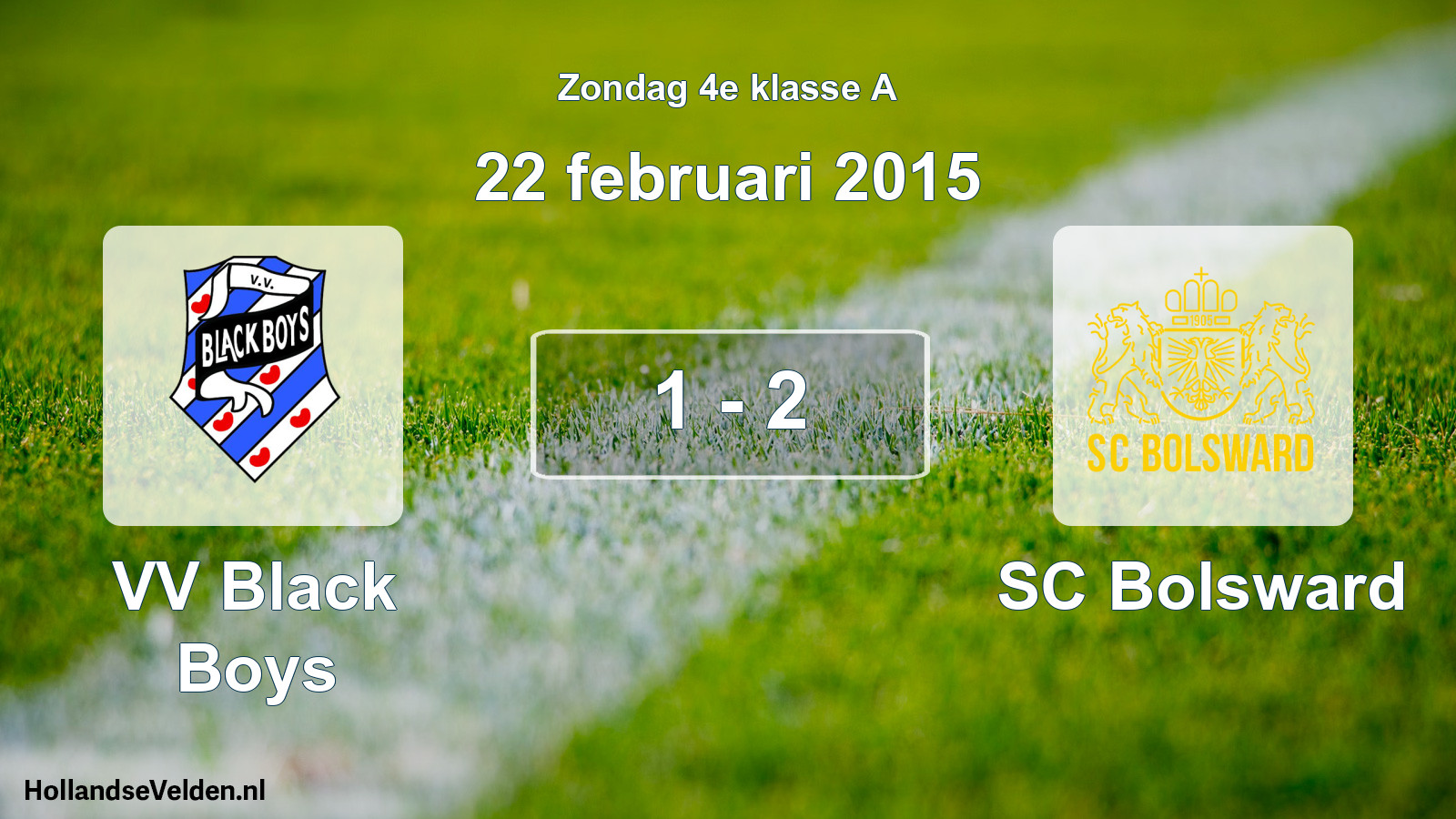 Total number of matches played: VV Black Boys - SC Bolsward 1 - 2 (22 February 2015)