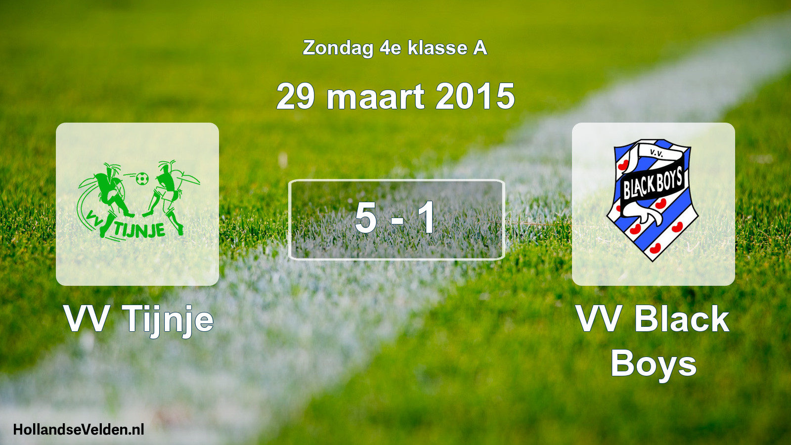 Total number of matches played: VV Tijnje - VV Black Boys 5 - 1 (29 March 2015)