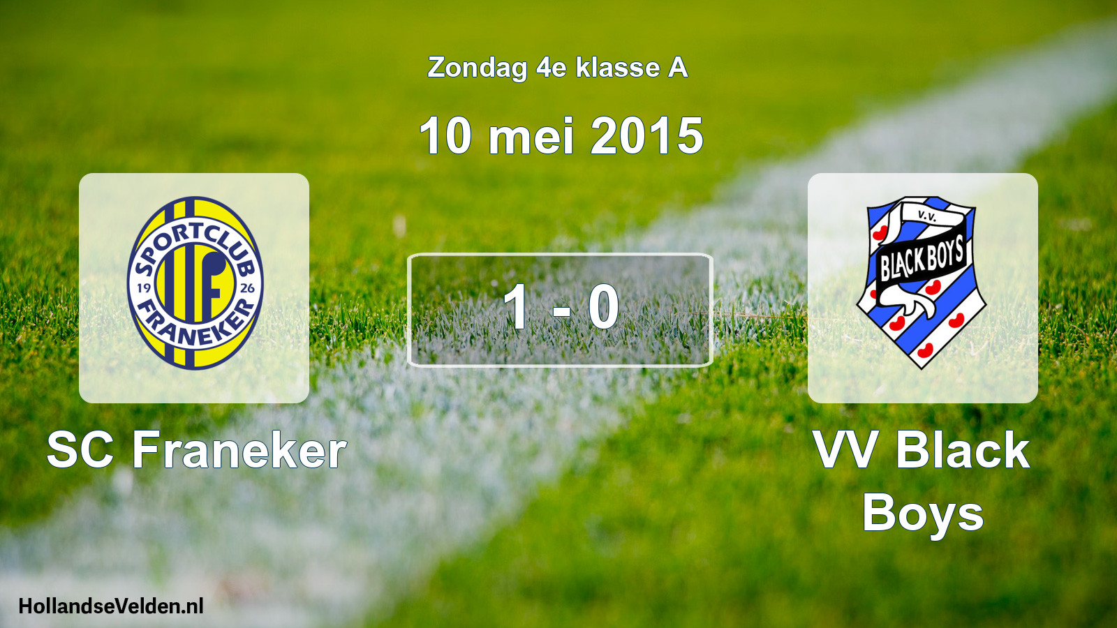 Total number of matches played: SC Franeker - VV Black Boys 1 - 0 (10 May 2015)