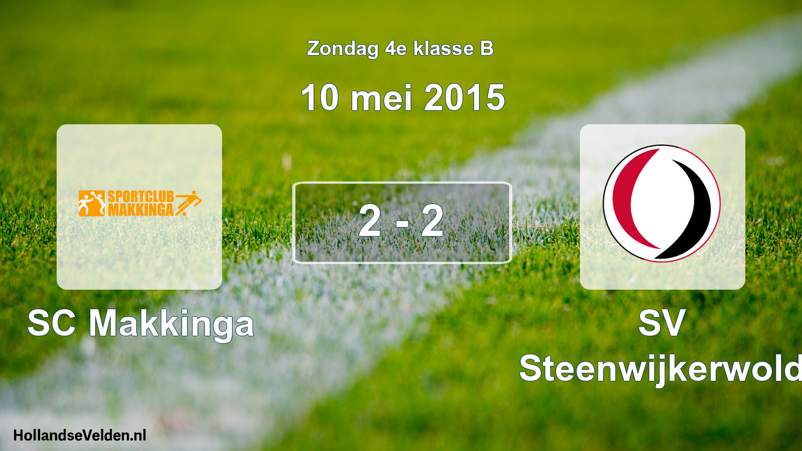 Total number of matches played: SC Makkinga - SV Steenwijkerwold 2 - 2 (10 May 2015)
