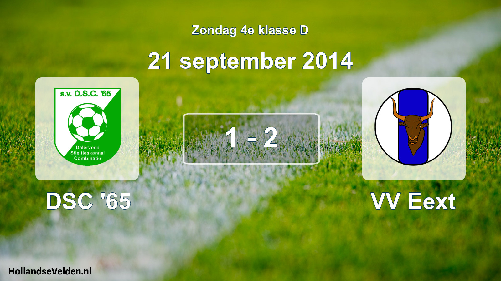 Total number of matches played: DSC '65 - VV Eext 1 - 2 (21 September 2014)