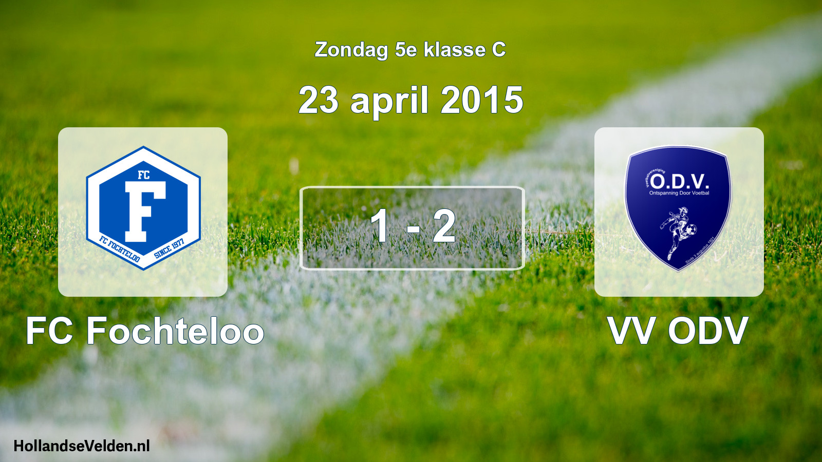 Total number of matches played: FC Fochteloo - VV ODV 1 - 2 (23 April 2015)