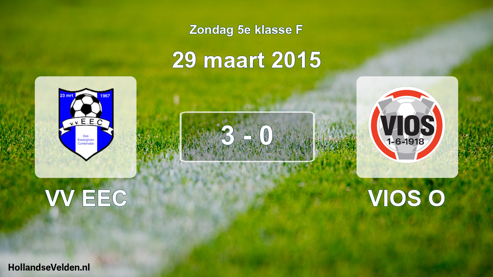 Total number of matches played: VV EEC - VIOS O 3 - 0 (29 March 2015)