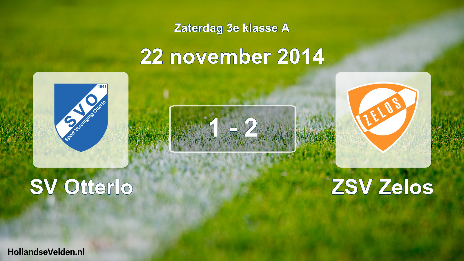 Total number of matches played: SV Otterlo - ZSV Zelos 1 - 2 (22 November 2014)