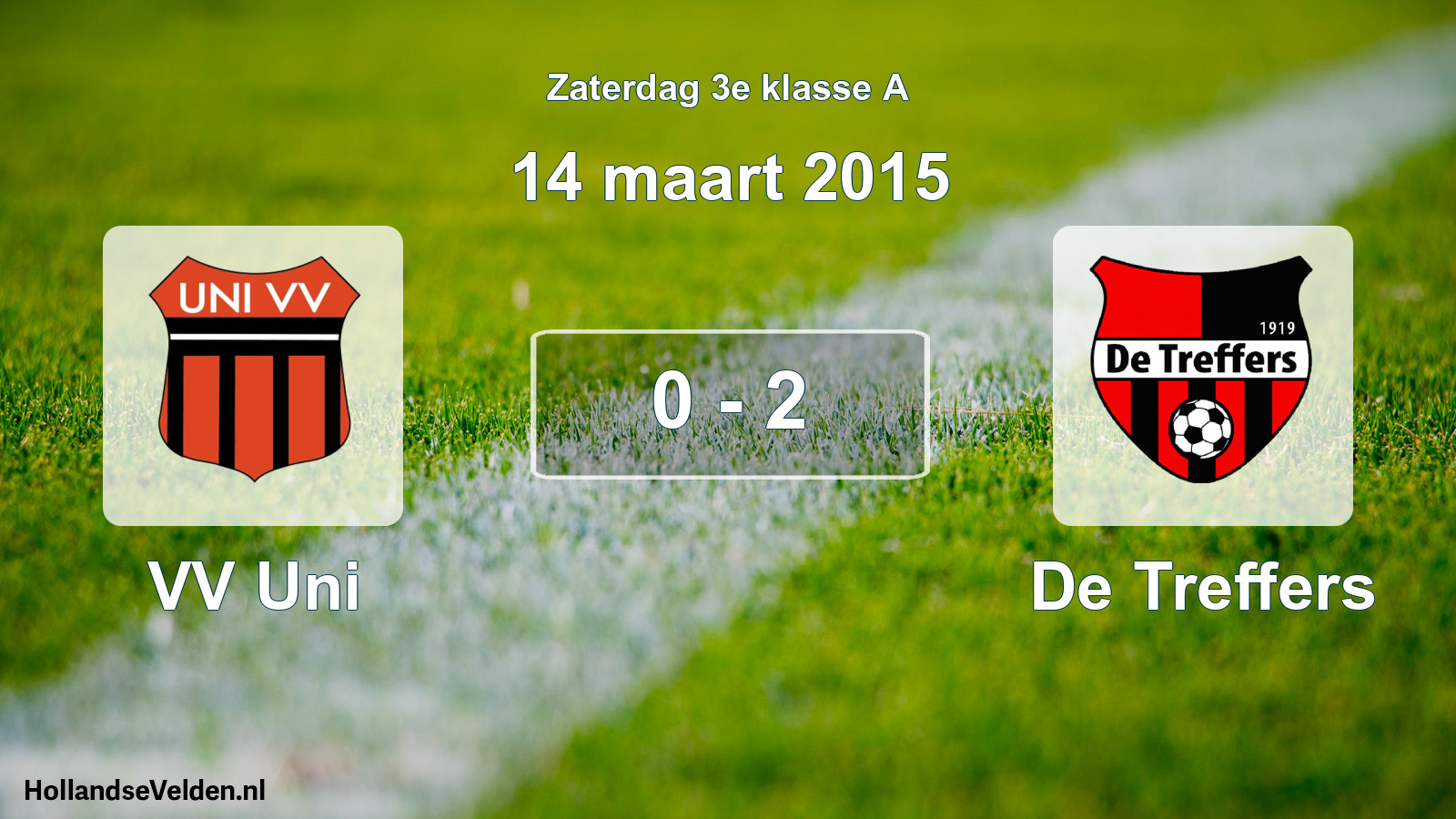 Total number of matches played: VV Uni - De Treffers 0 - 2 (14 March 2015)