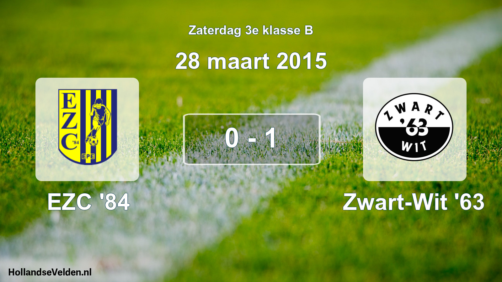 Total number of matches played: EZC '84 - Zwart-Wit '63 0 - 1 (28 March 2015)