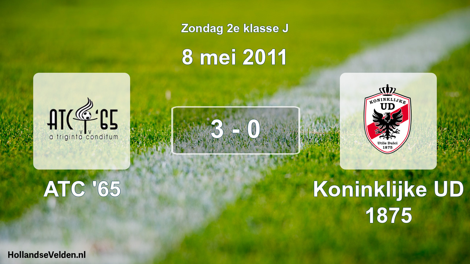 Total number of matches played: ATC '65 - Koninklijke UD 1875 3 - 0 (8 May 2011)