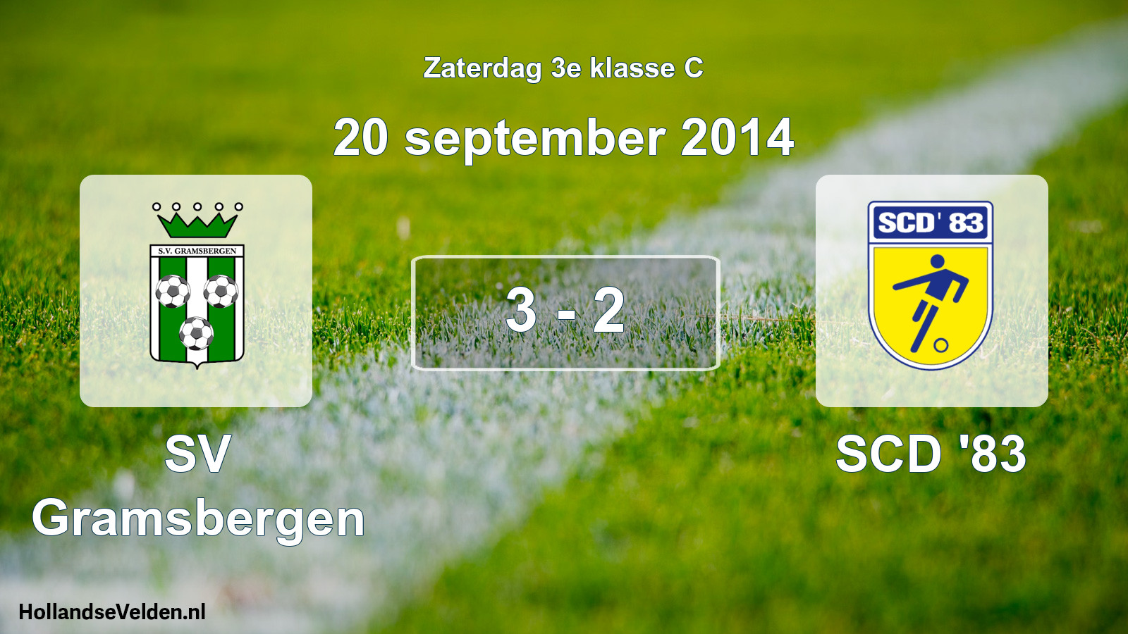 Total number of matches played: SV Gramsbergen - SCD '83 3 - 2 (20 September 2014)
