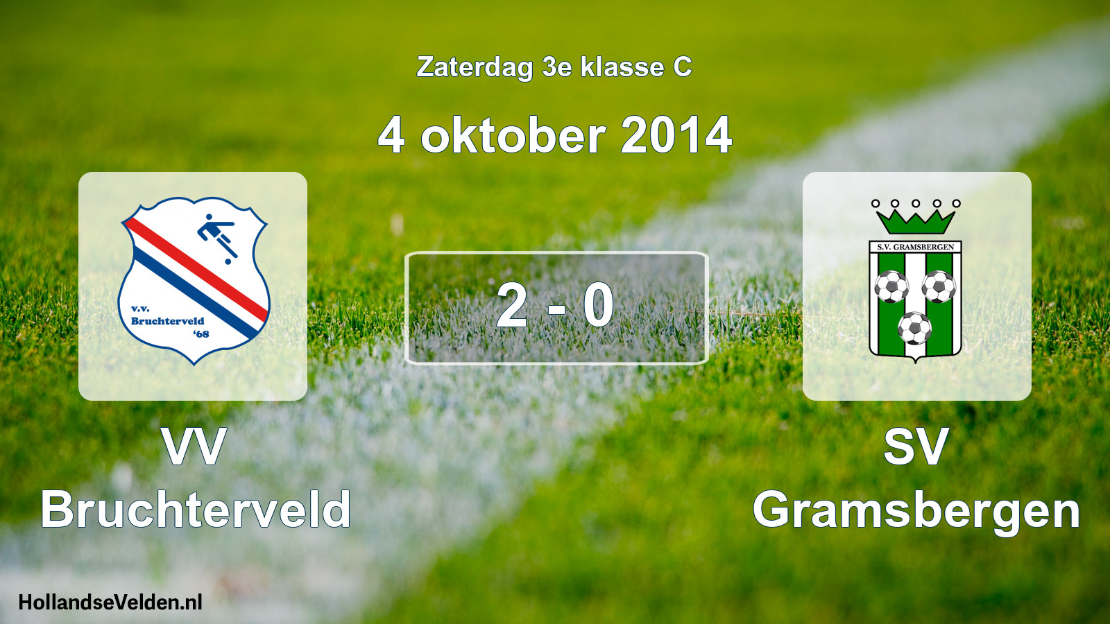 Total number of matches played: VV Bruchterveld - SV Gramsbergen 2 - 0 (4 October 2014)