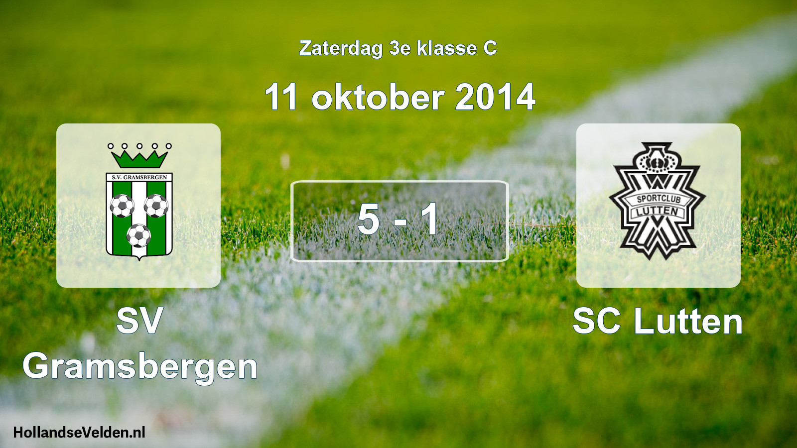 Total number of matches played: SV Gramsbergen - SC Lutten 5 - 1 (11 October 2014)
