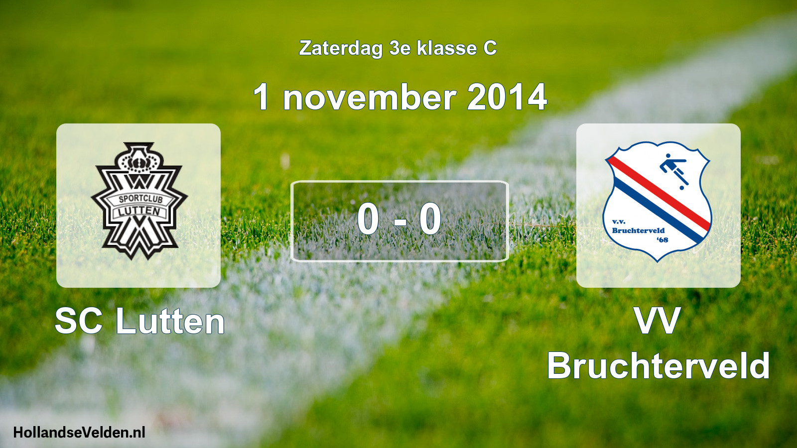 Total number of matches played: SC Lutten - VV Bruchterveld 0 - 0 (1 November 2014)