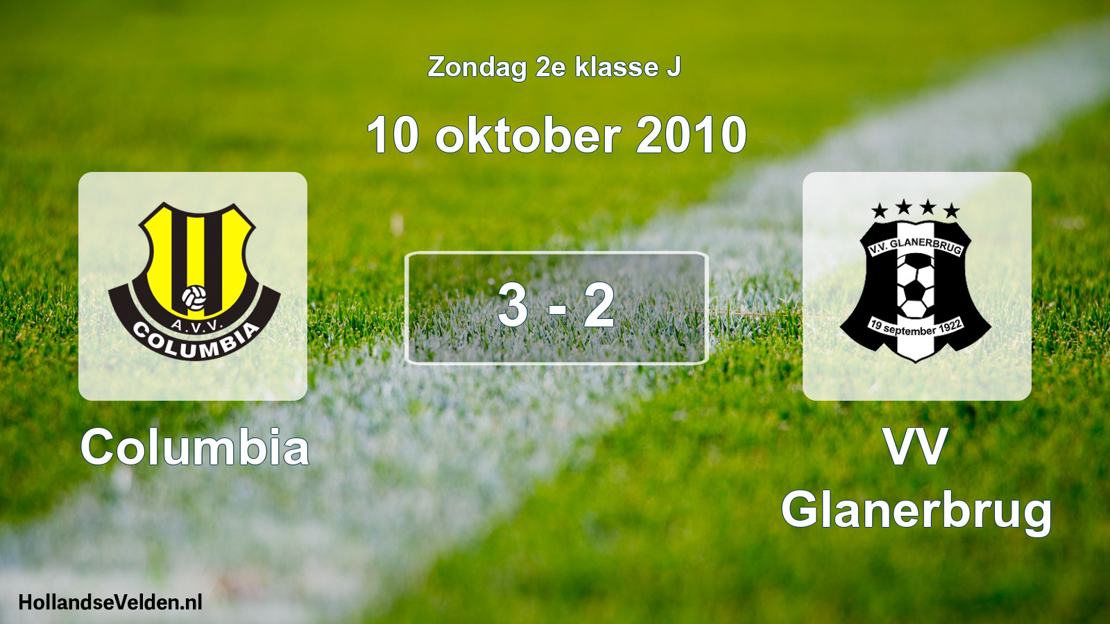 Total number of matches played: Columbia - VV Glanerbrug 3 - 2 (10 October 2010)