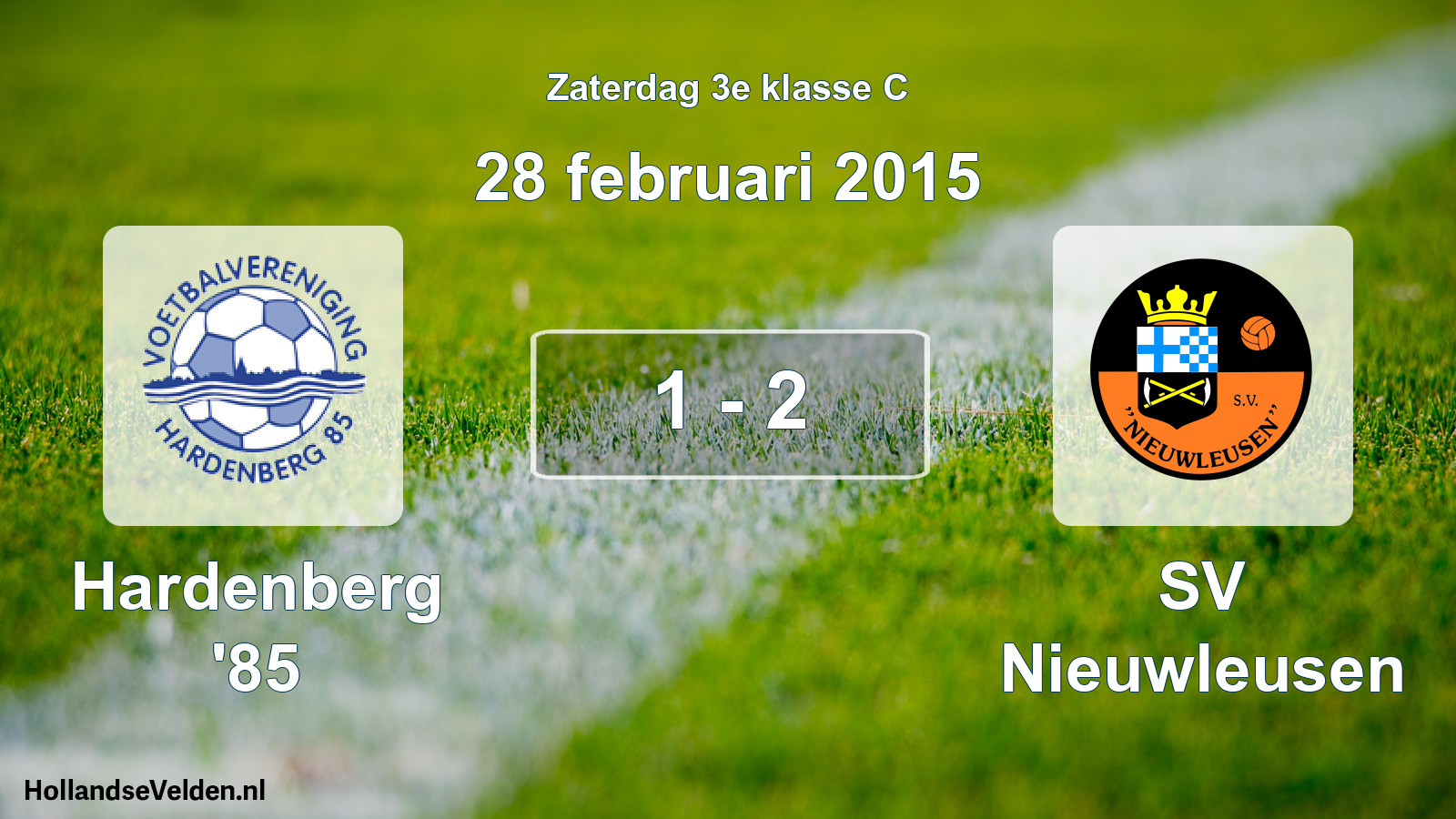 Total number of matches played: Hardenberg '85 - SV Nieuwleusen 1 - 2 (28 February 2015)