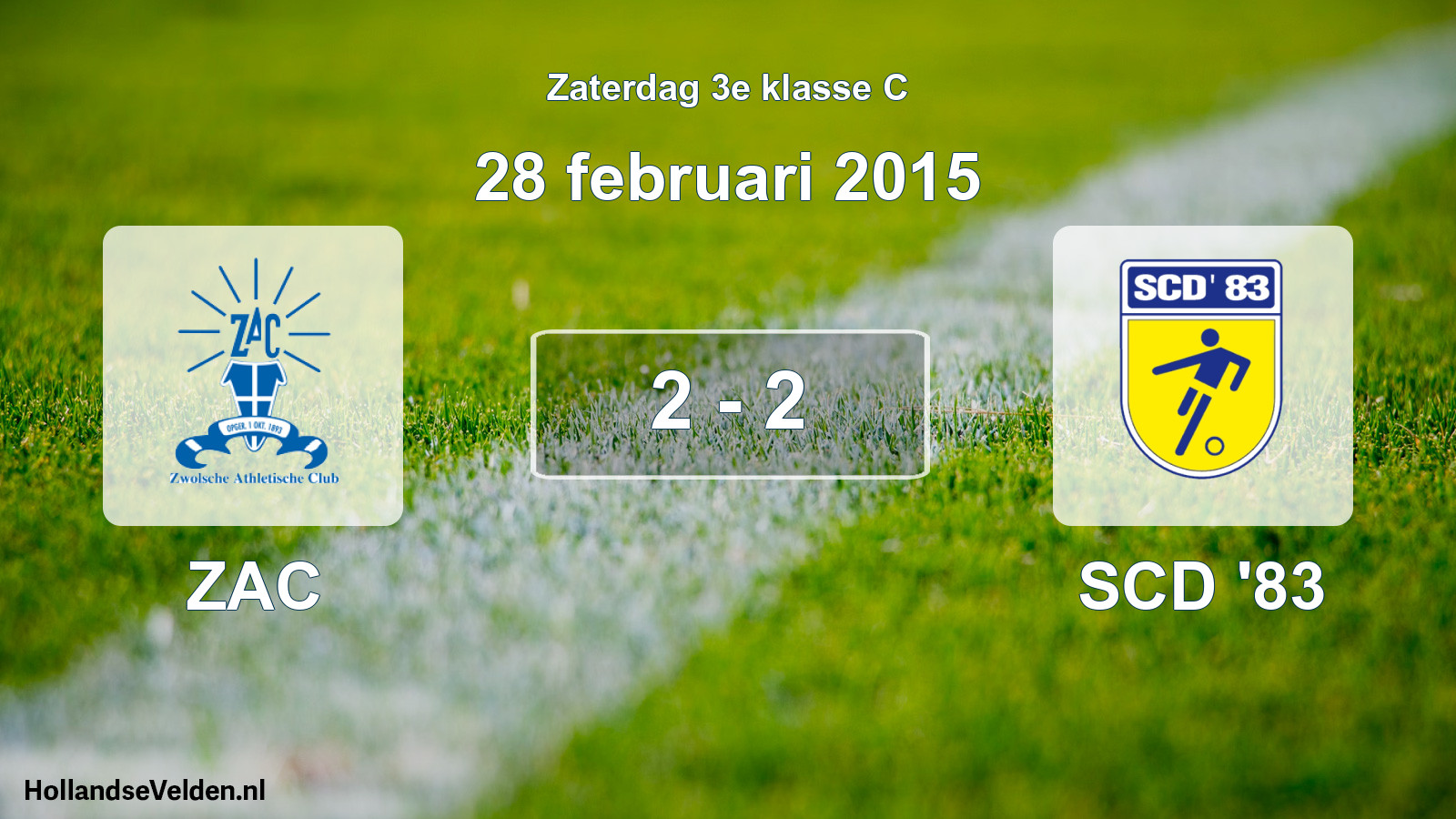 Total number of matches played: ZAC - SCD '83 2 - 2 (28 February 2015)