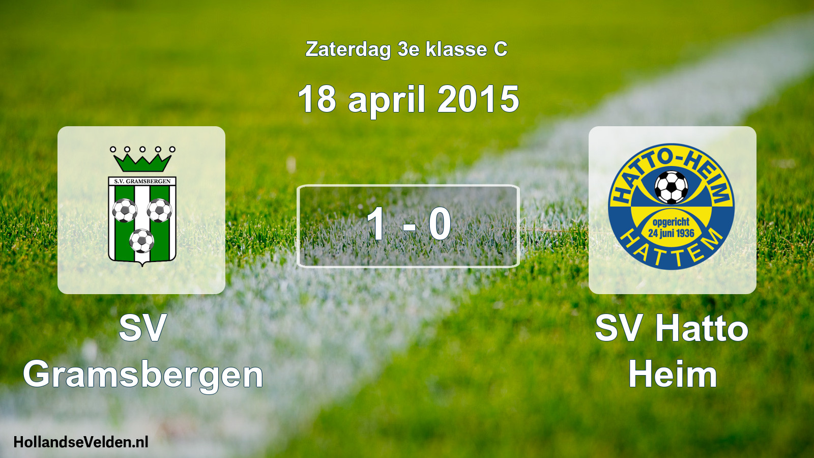 Total number of matches played: SV Gramsbergen - SV Hatto Heim 1 - 0 (18 April 2015)