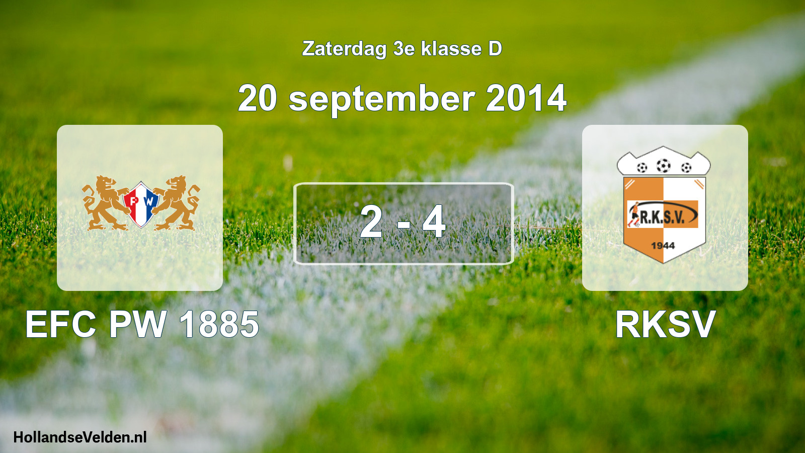 Total number of matches played: PW 1885 - RKSV 2 - 4 (20 September 2014)