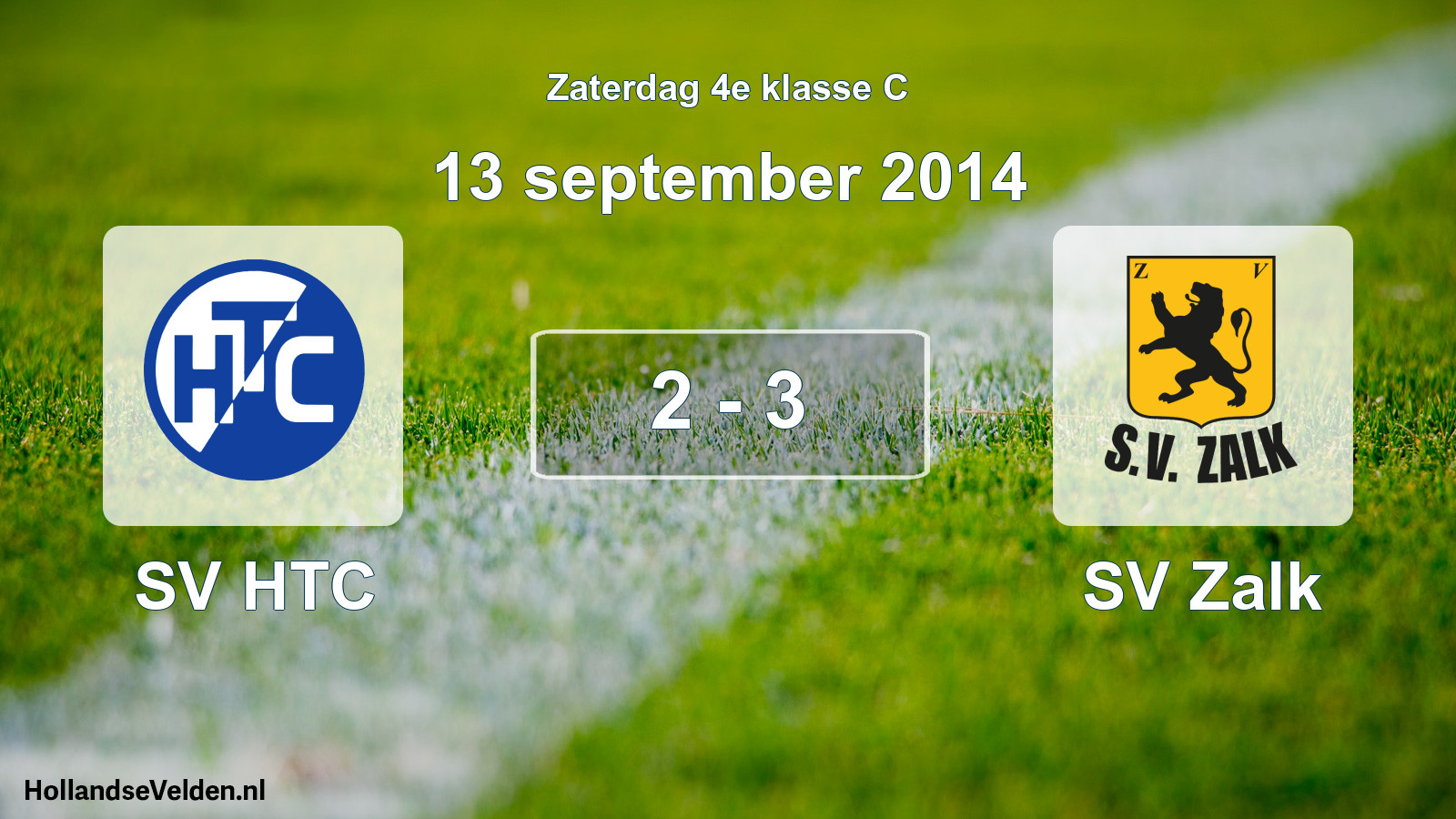 Total number of matches played: SV HTC - SV Zalk 2 - 3 (13 September 2014)