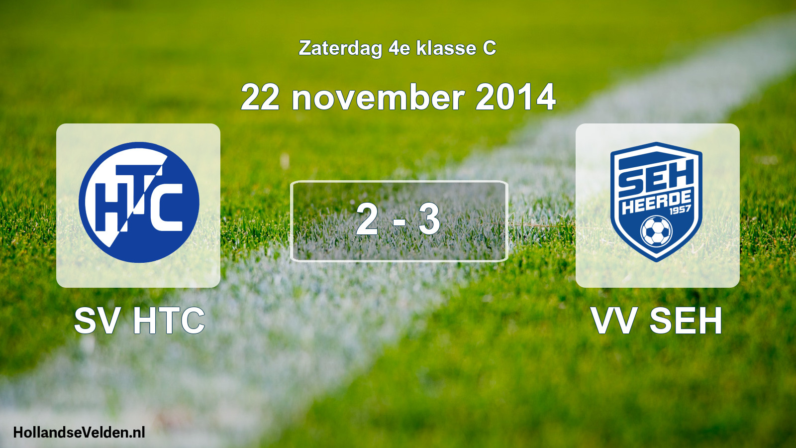 Total number of matches played: SV HTC - VV SEH 2 - 3 (22 November 2014)
