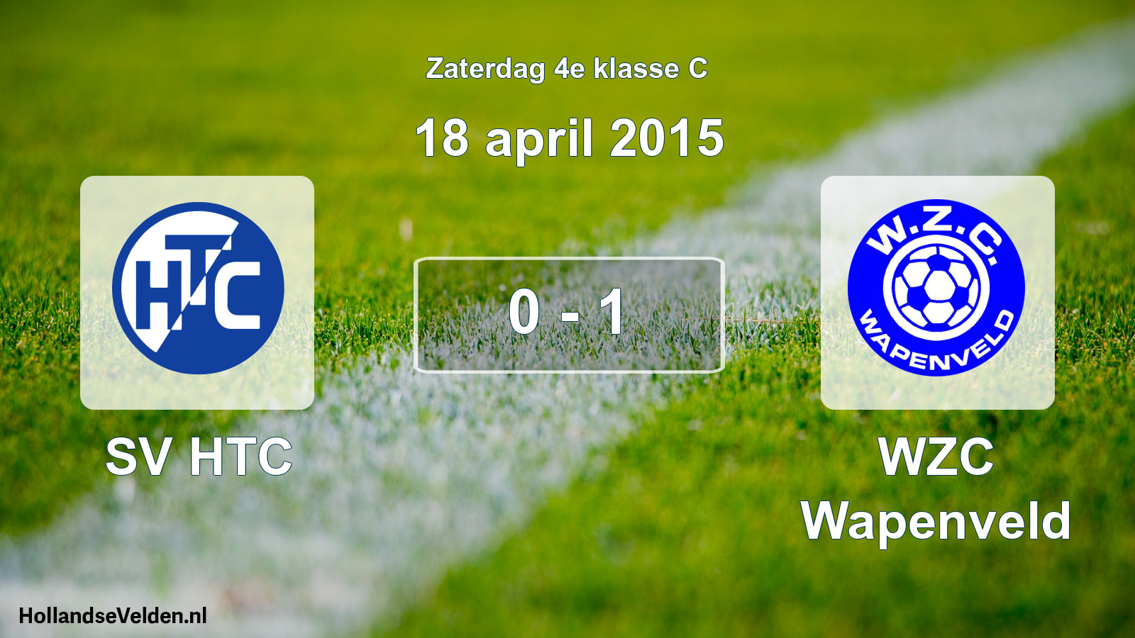Total number of matches played: SV HTC - WZC Wapenveld 0 - 1 (18 April 2015)