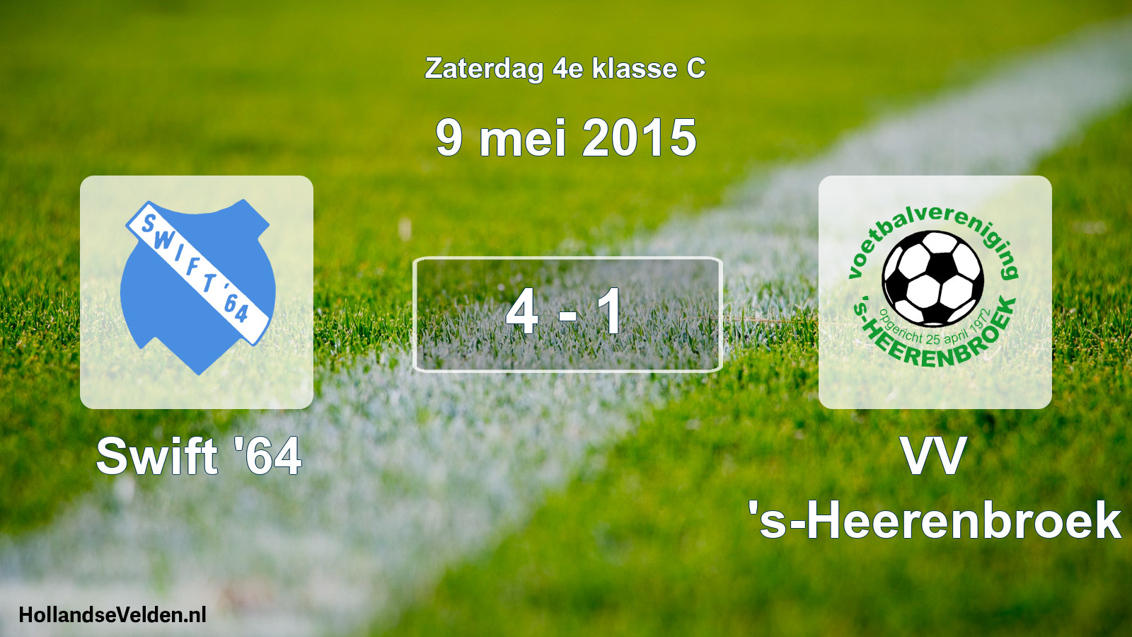 Total number of matches played: Swift '64 - VV 's-Heerenbroek 4 - 1 (9 May 2015)