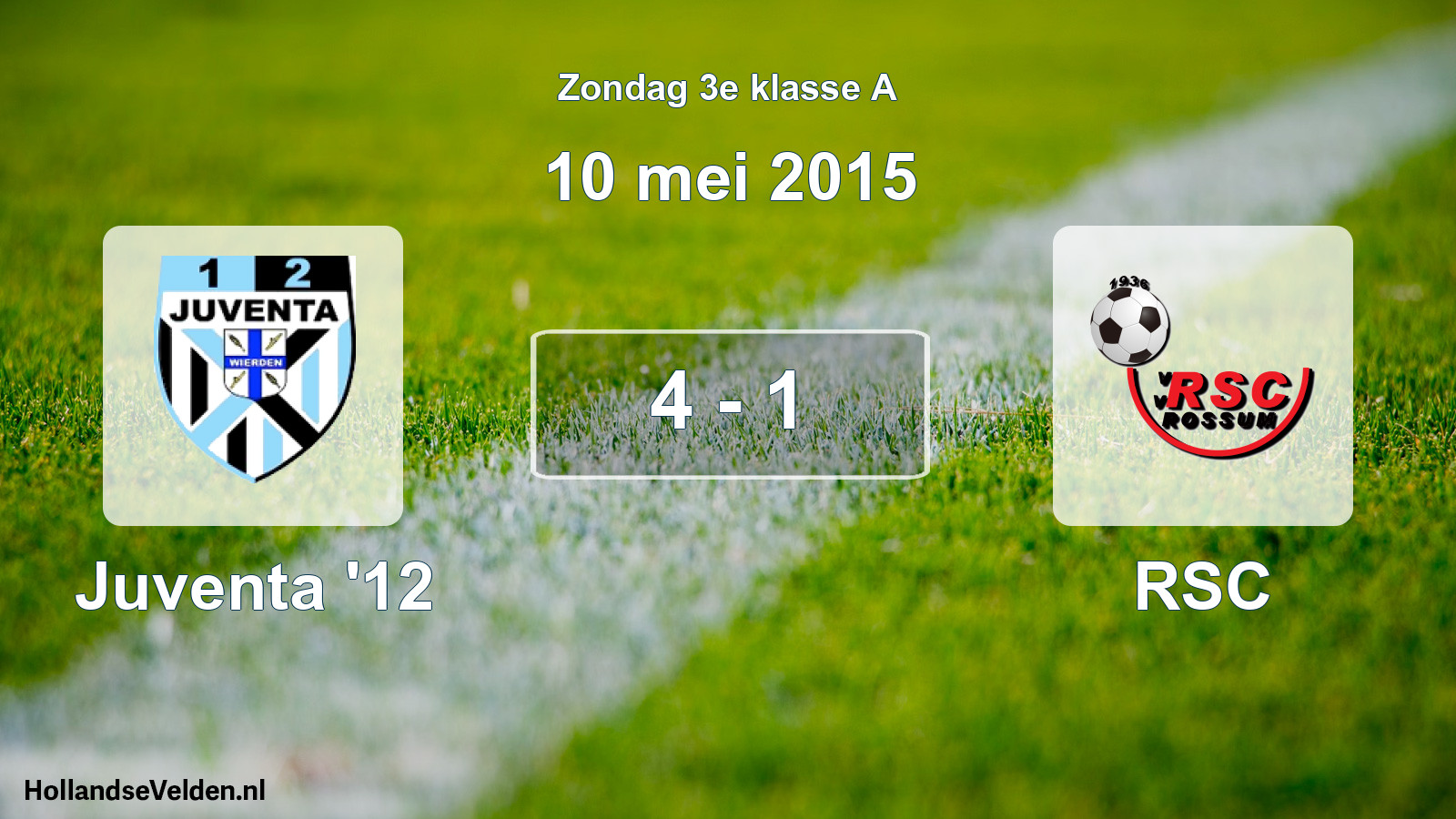 Total number of matches played: Juventa '12 - RSC 4 - 1 (10 May 2015)