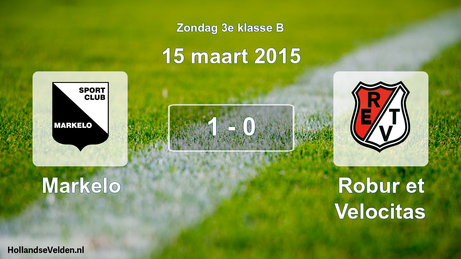 Total number of matches played: Markelo - Robur et Velocitas 1 - 0 (15 March 2015)