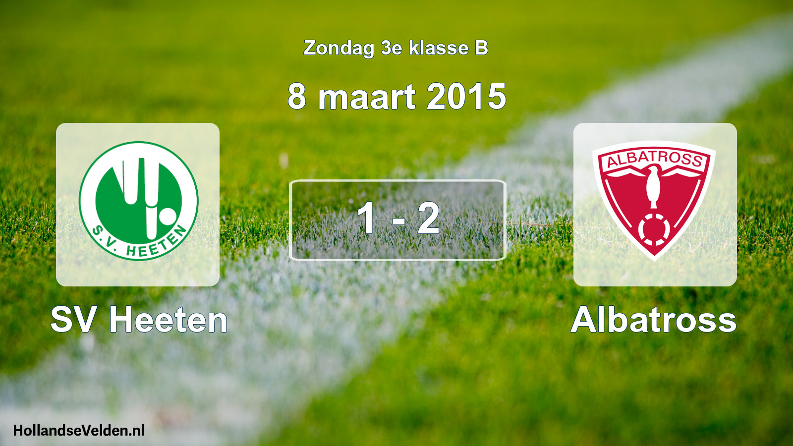 Total number of matches played: SV Heeten - Albatross 1 - 2 (8 March 2015)