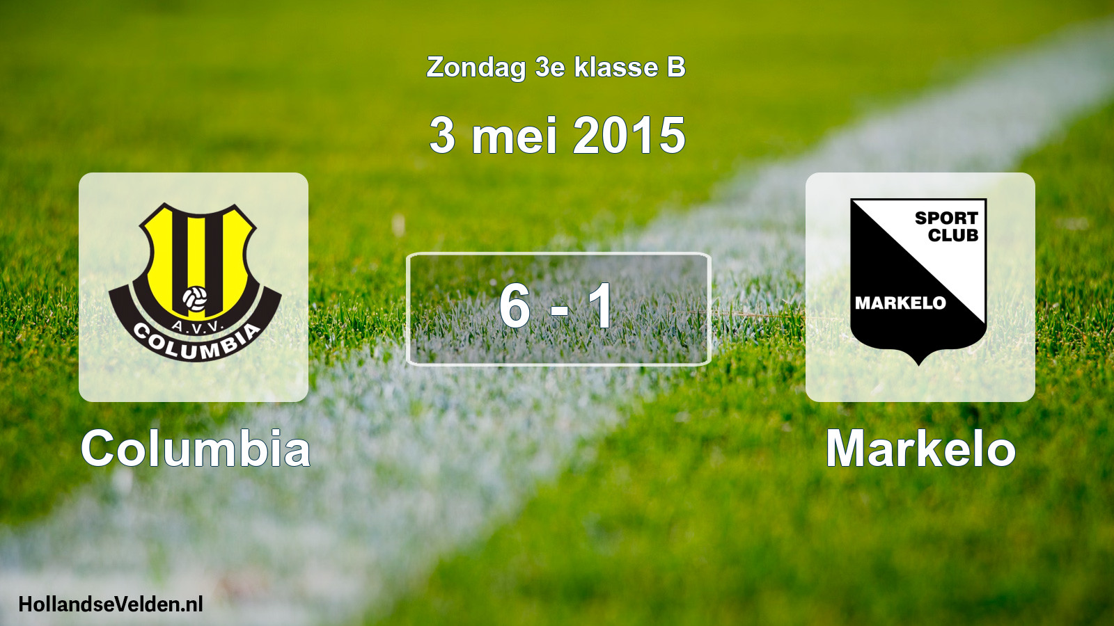 Total number of matches played: Columbia - Markelo 6 - 1 (3 May 2015)
