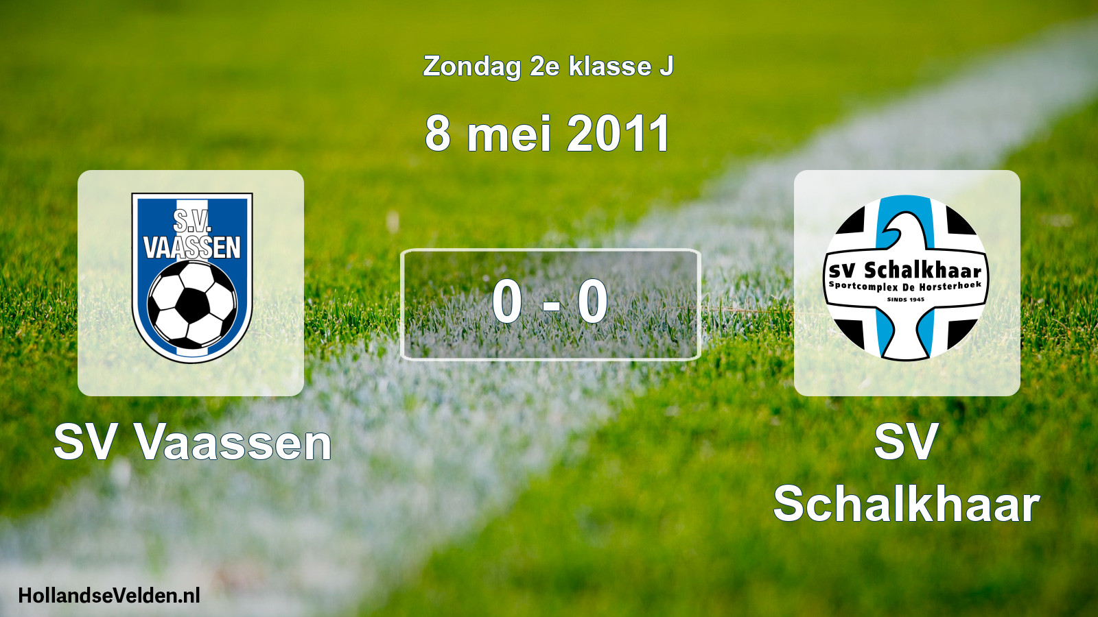 Total number of matches played: SV Vaassen - SV Schalkhaar 0 - 0 (8 May 2011)
