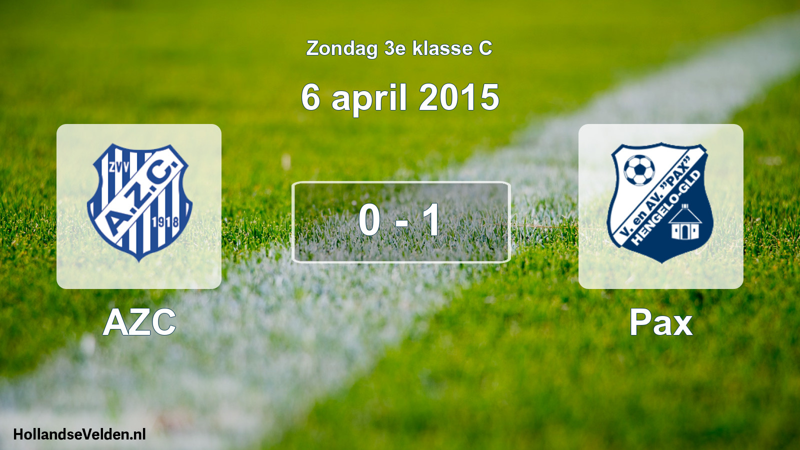 Total number of matches played: AZC - Pax 0 - 1 (6 April 2015)