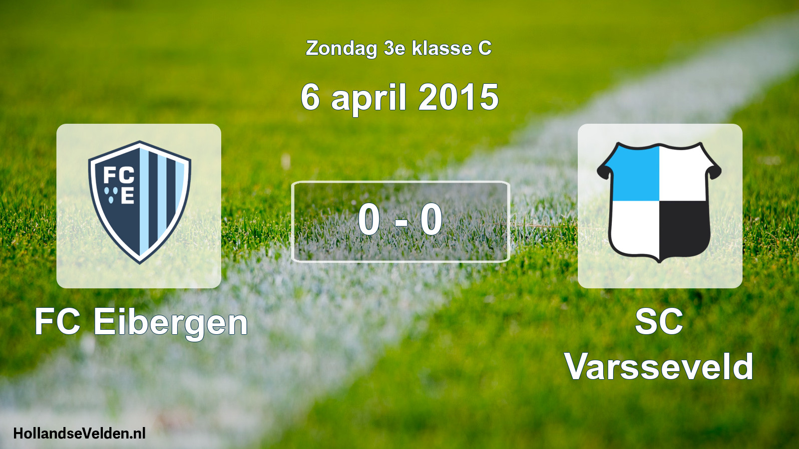Total number of matches played: FC Eibergen - SC Varsseveld 0 - 0 (6 April 2015)