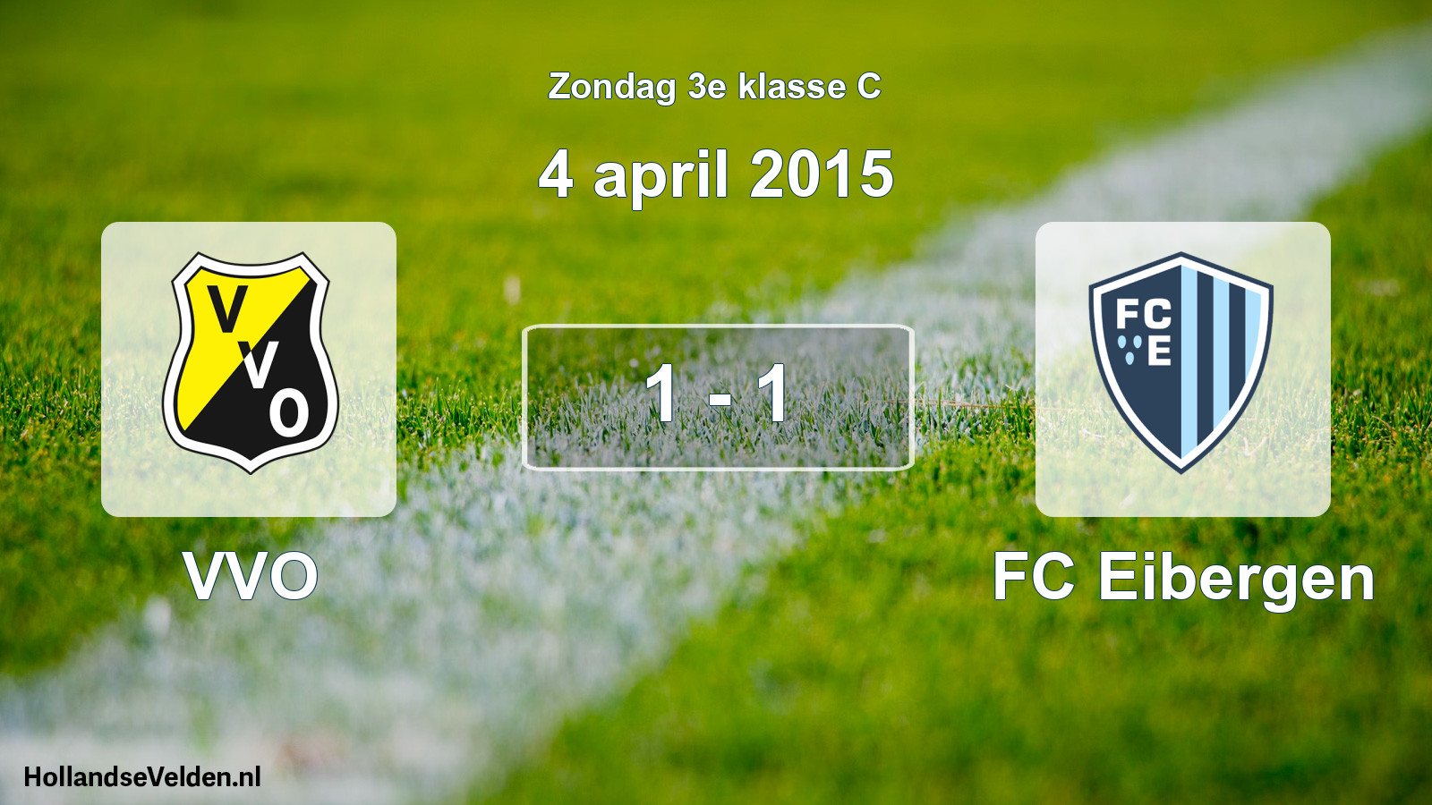 Total number of matches played: VVO - FC Eibergen 1 - 1 (4 April 2015)