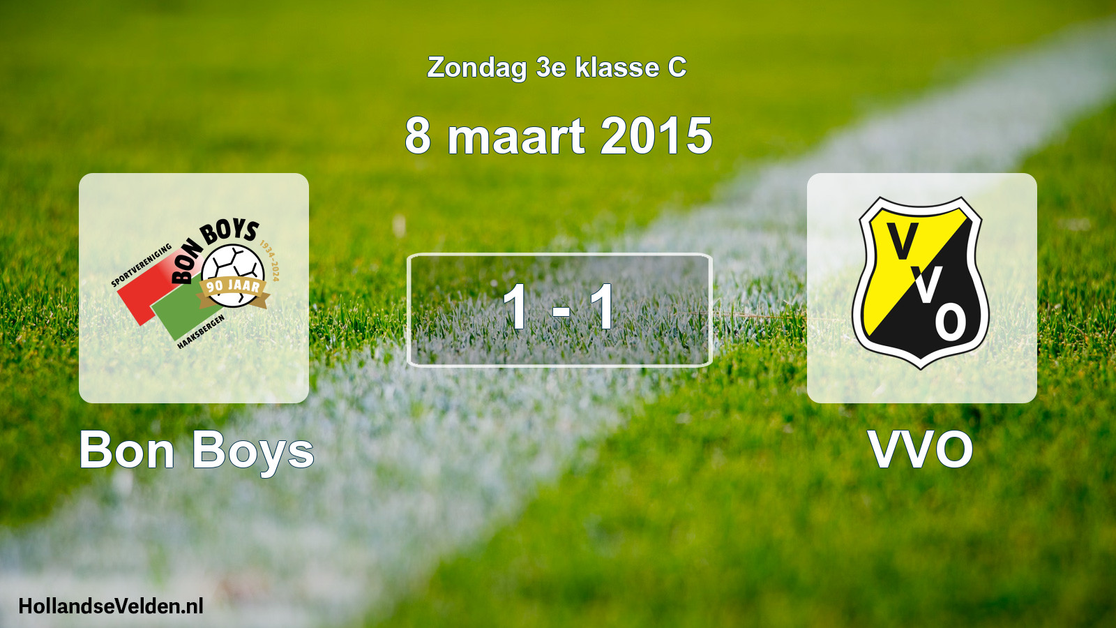 Total number of matches played: Bon Boys - VVO 1 - 1 (8 March 2015)