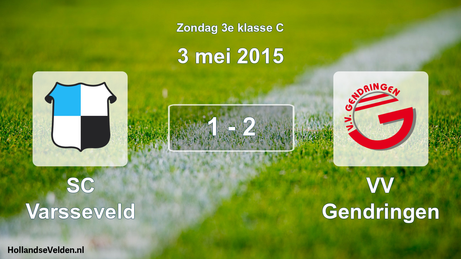 Total number of matches played: SC Varsseveld - VV Gendringen 1 - 2 (3 May 2015)