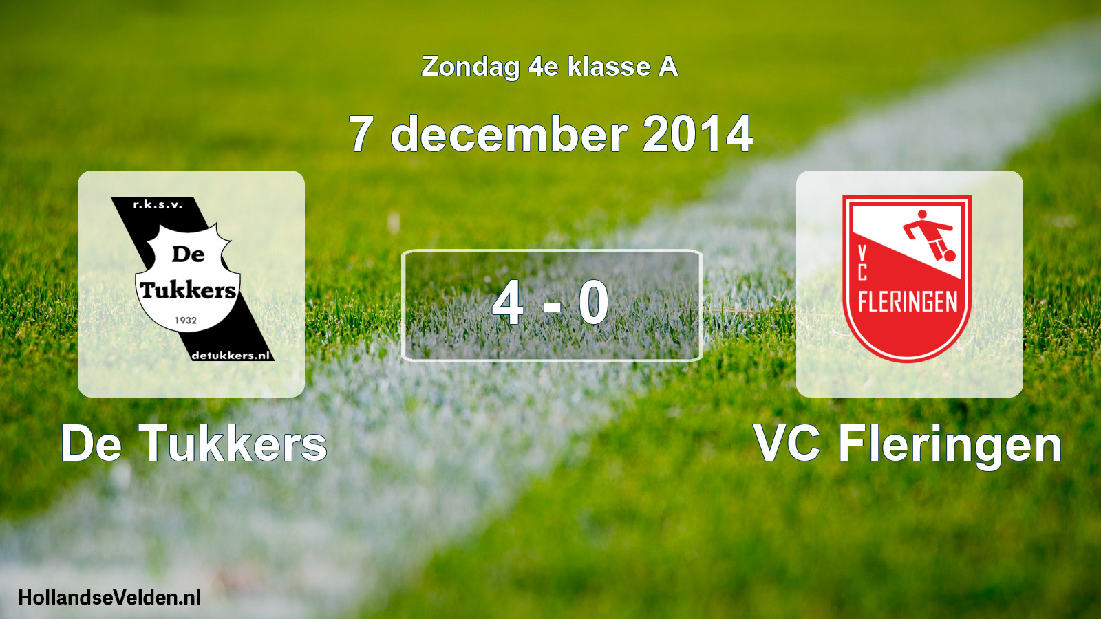 Total number of matches played: De Tukkers - VC Fleringen 4 - 0 (7 December 2014)