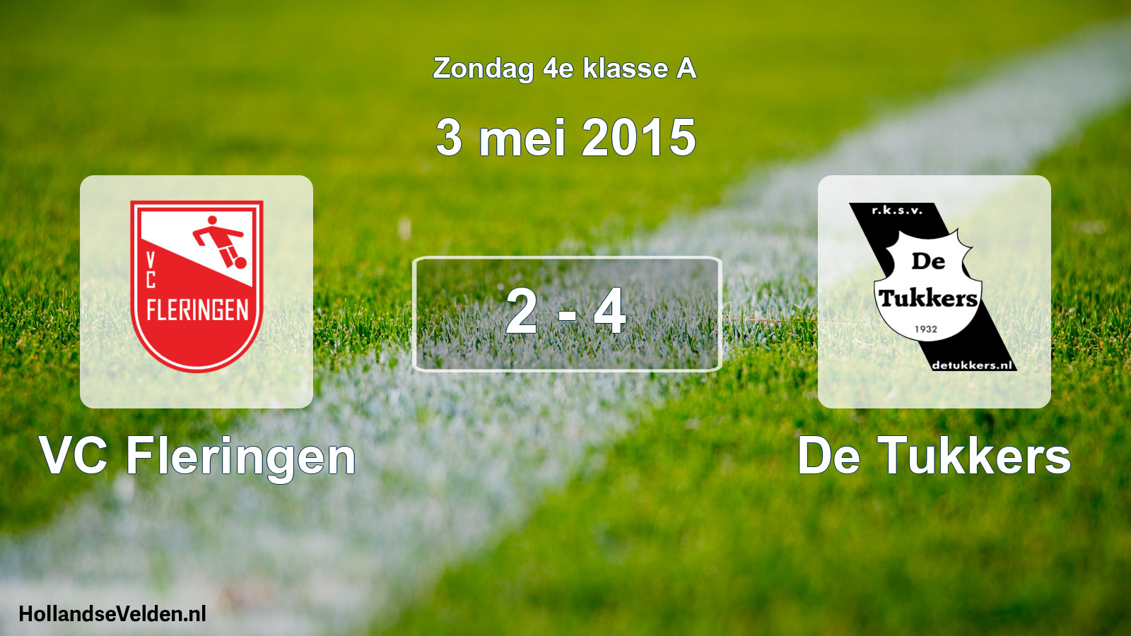 Total number of matches played: VC Fleringen - De Tukkers 2 - 4 (3 May 2015)