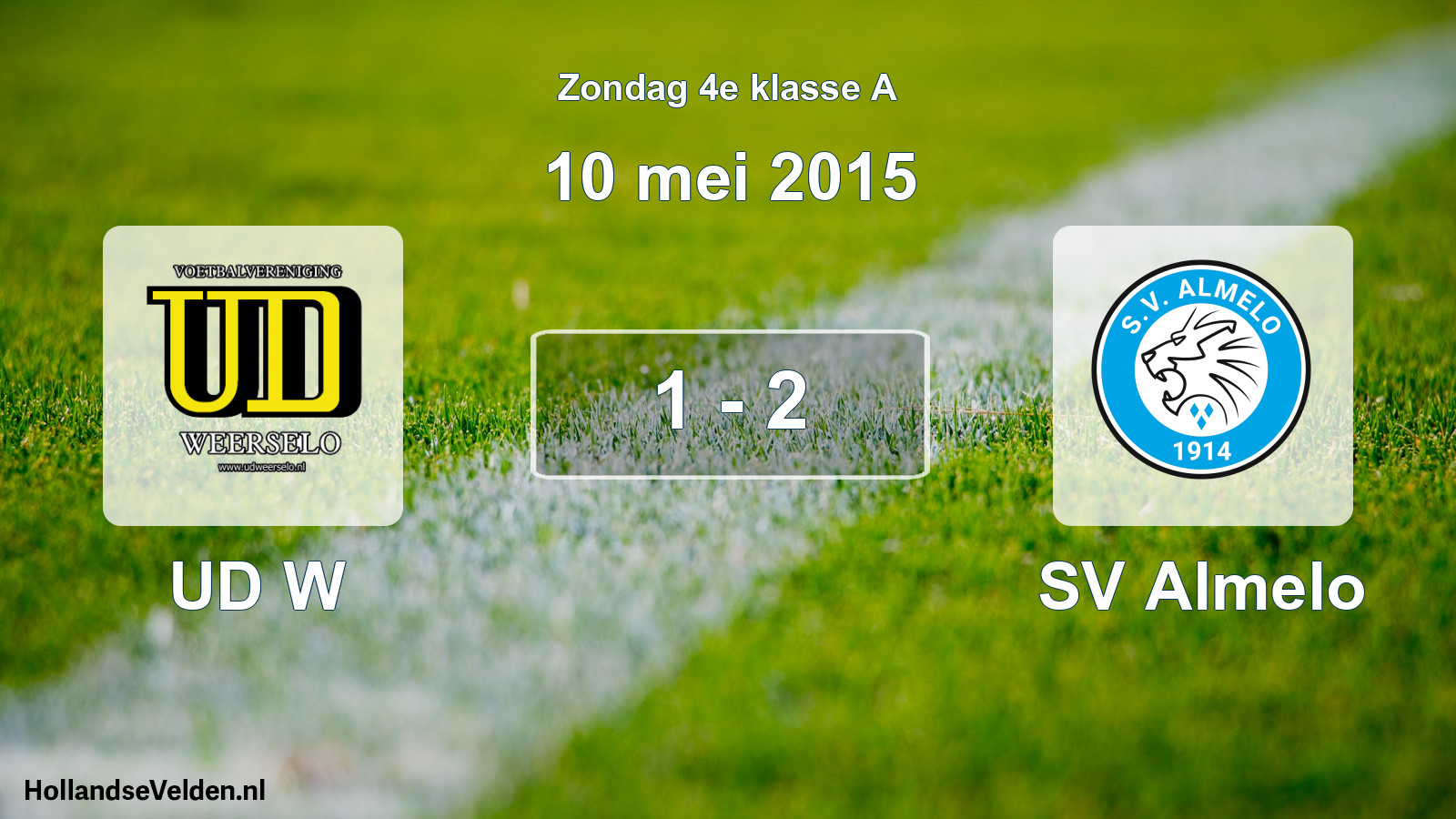 Total number of matches played: UD W - SV Almelo 1 - 2 (10 May 2015)