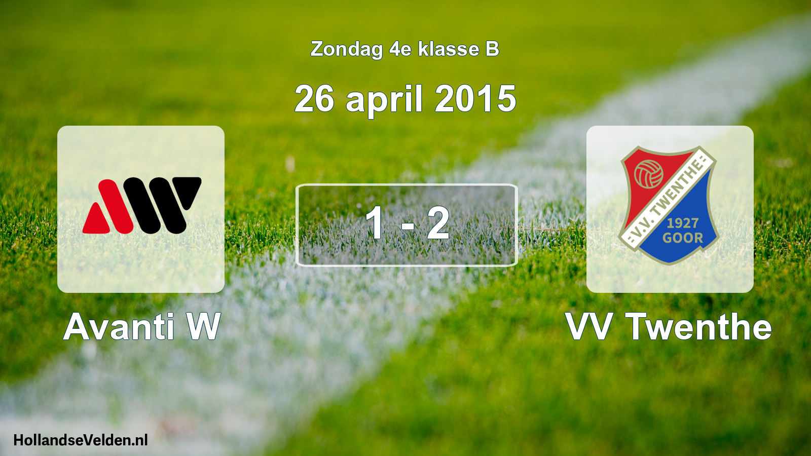 Total number of matches played: Avanti W - VV Twenthe 1 - 2 (26 April 2015)
