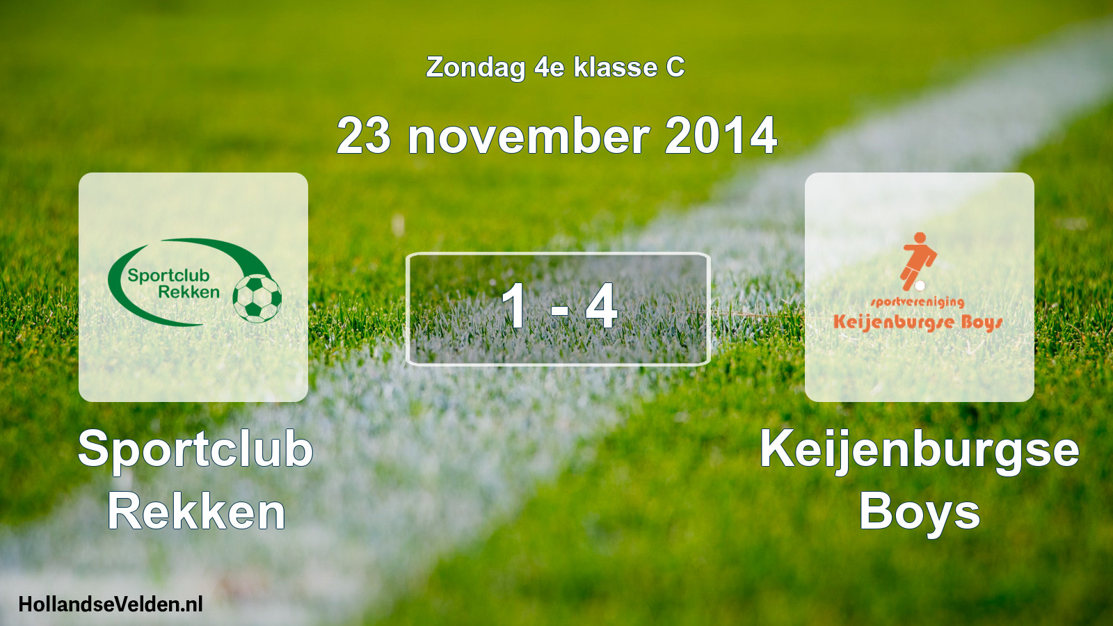 Total number of matches played: Sportclub Rekken - Keijenburgse Boys 1 - 4 (23 November 2014)