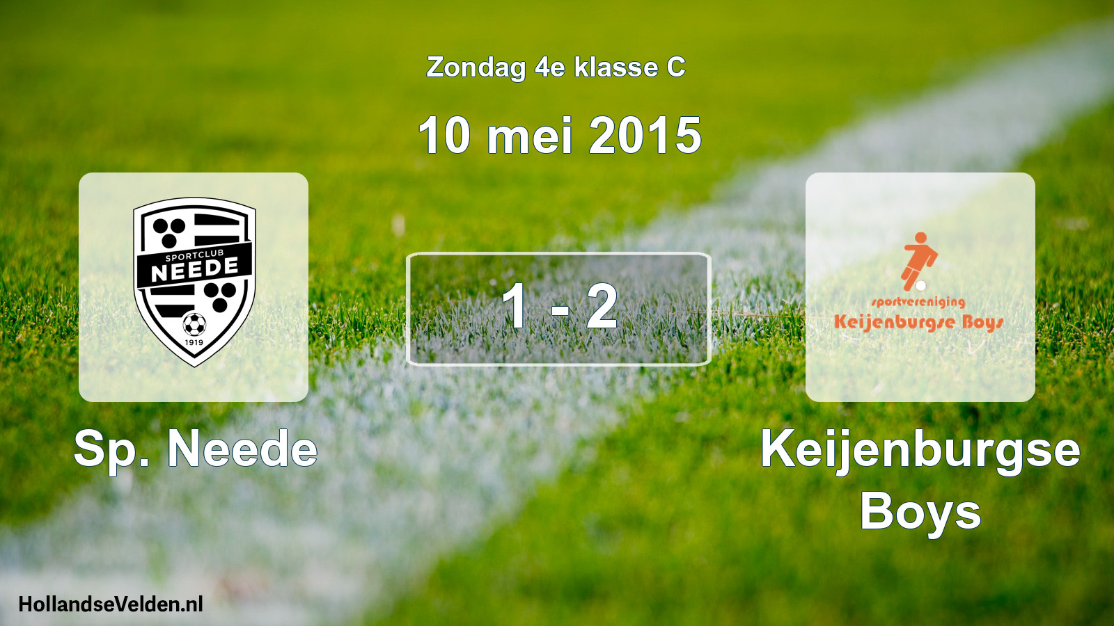 Total number of matches played: Sp. Neede - Keijenburgse Boys 1 - 2 (10 May 2015)