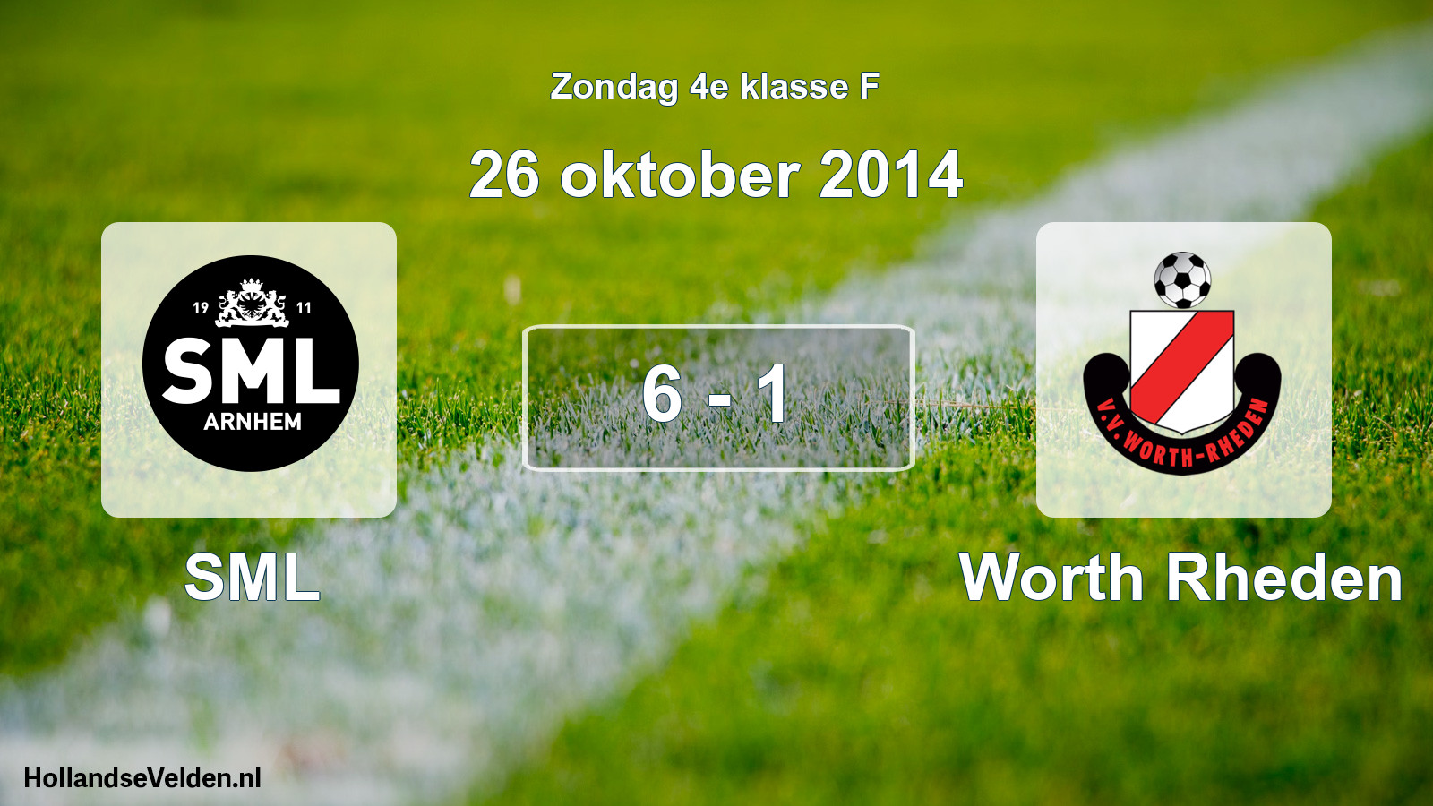 Total number of matches played: SML - Worth Rheden 6 - 1 (26 October 2014)