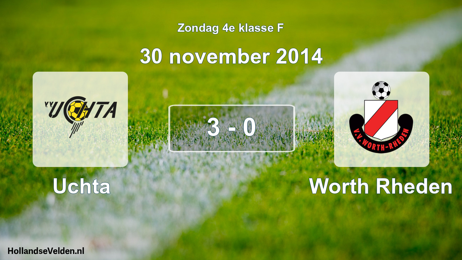 Total number of matches played: Uchta - Worth Rheden 3 - 0 (30 November 2014)