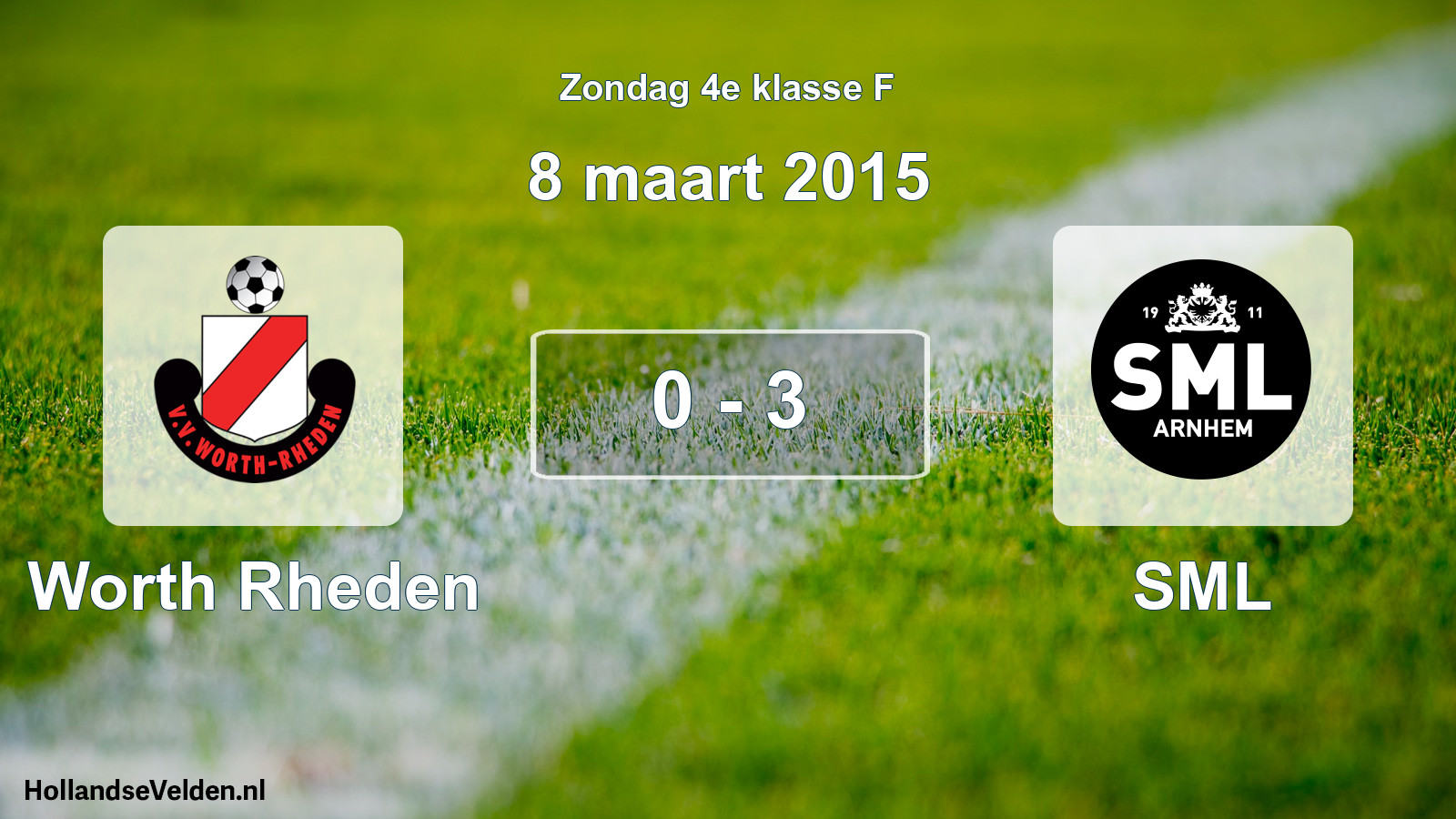 Total number of matches played: Worth Rheden - SML 0 - 3 (8 March 2015)