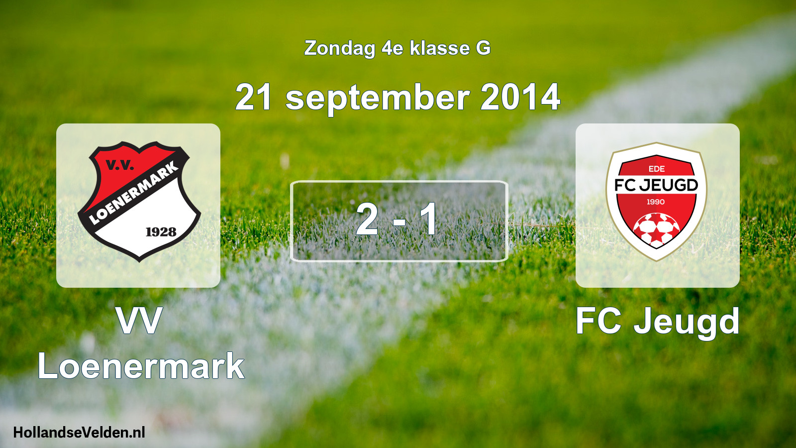 Total number of matches played: VV Loenermark - FC Jeugd 2 - 1 (21 September 2014)
