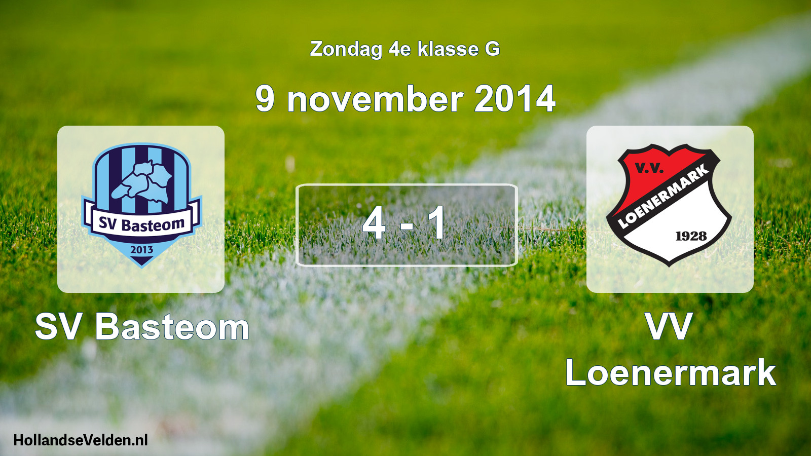 Total number of matches played: SV Basteom - VV Loenermark 4 - 1 (9 November 2014)