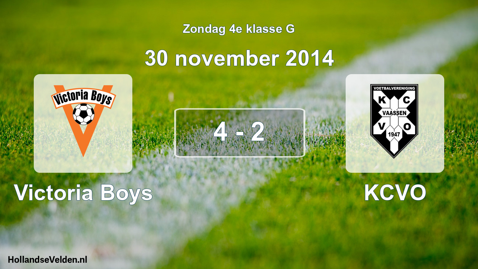 Total number of matches played: Victoria Boys - KCVO 4 - 2 (30 November 2014)