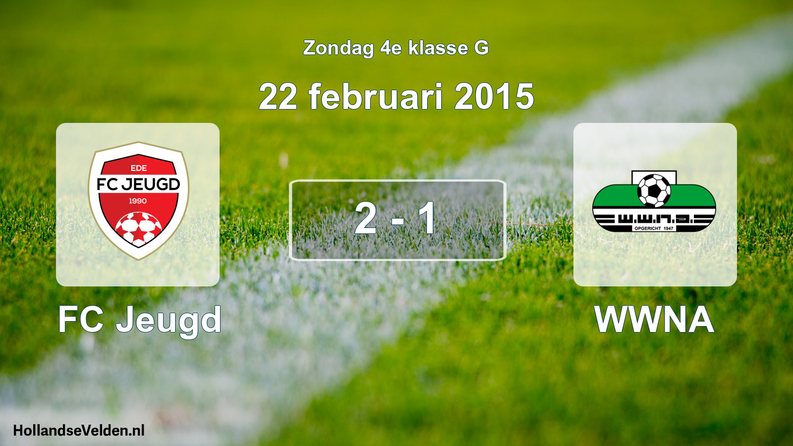 Total number of matches played: FC Jeugd - WWNA 2 - 1 (22 February 2015)